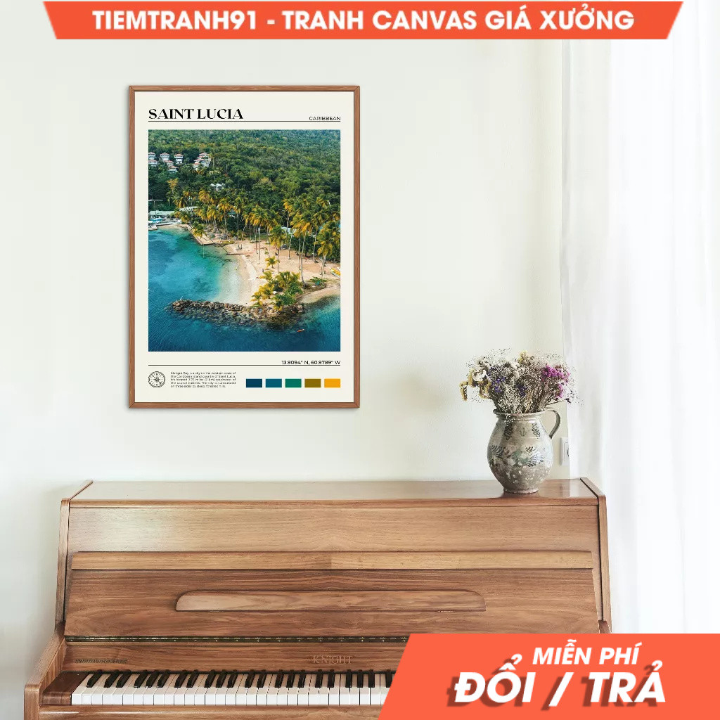 Tranh treo tường, Oil Paint, Saint Lucia Art, Saint Lucia Poster, Saint Lucia Photo, Saint Lucia Dec