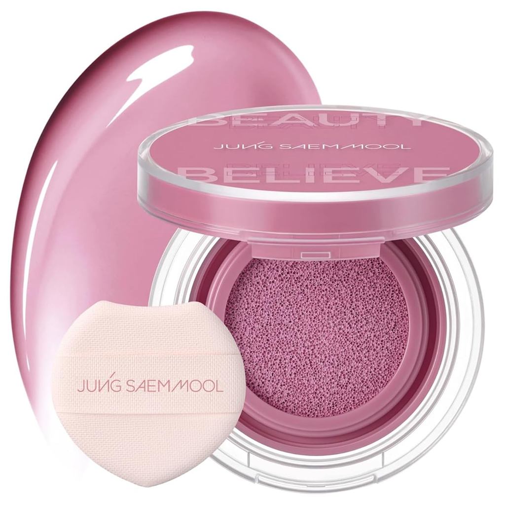 JUNG SAEM MOOL Official Artist Cushion Blush Blooming Pansy
