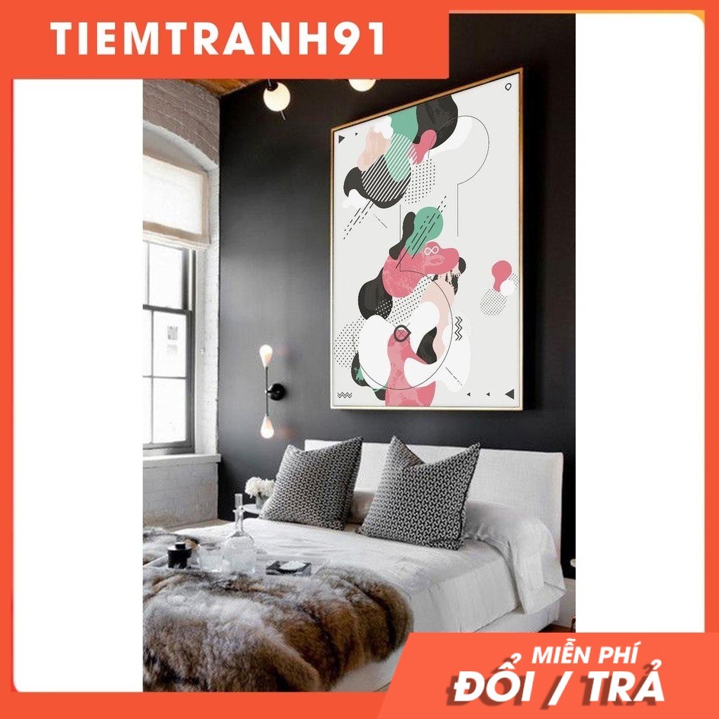 Tranh treo tường | Tranh trừu tượng Abstract Nordic Modern Graphic decor painting