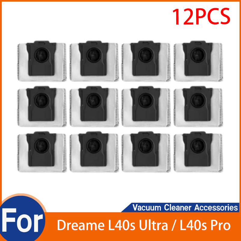Dành Cho Dreame L40s Ultra / L40s Pro Ultra Máy Hút Bụi Phụ Kiện Thay Thế Túi Bụi Dự Phòng (12 Túi B