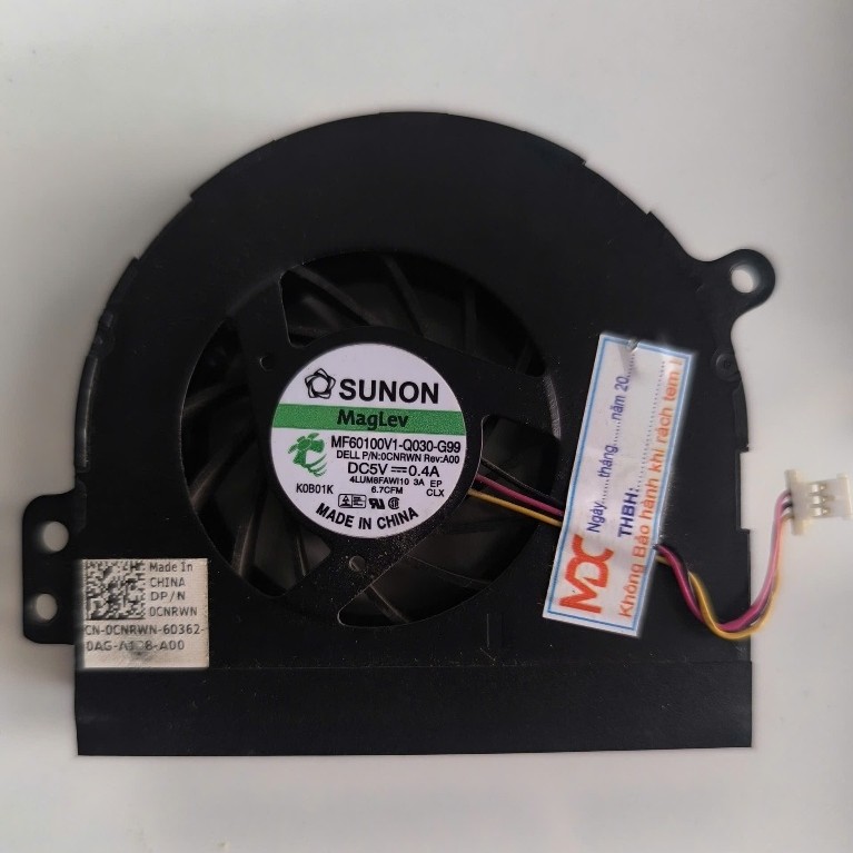 Fan Quạt Tản Nhiệt Laptop Dell Inspiron N4010 4010 1464 1564 MF60100V1-Q030-G99
