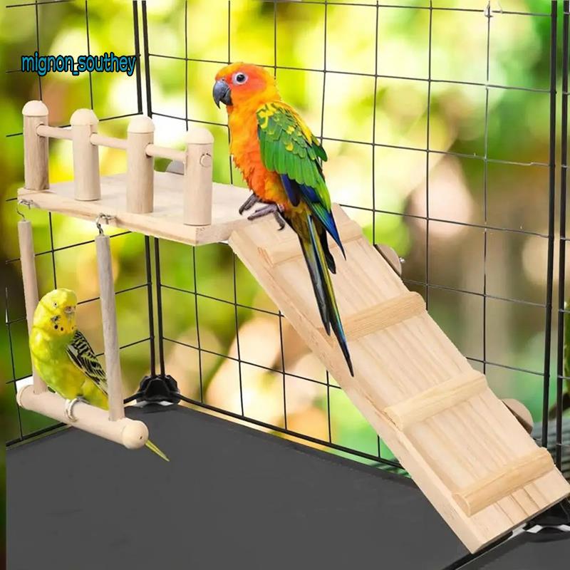 Vẹt Lồng Võng Xoay Cockatiel Lồng Võng Xoay Đồ Chơi Gỗ Đứng Nhánh Cockatiel Võng Xoay Đồ Chơi Lồng C