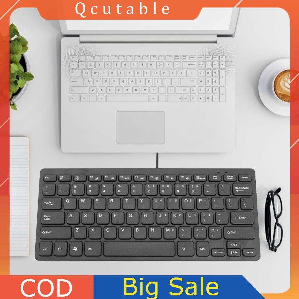 K1000 10 inch Siêu Mỏng 78 Phím Bàn Phím Có Dây Nhẹ USB Bàn Phím PC Bàn Phím Di Động Cho PC Máy Tính