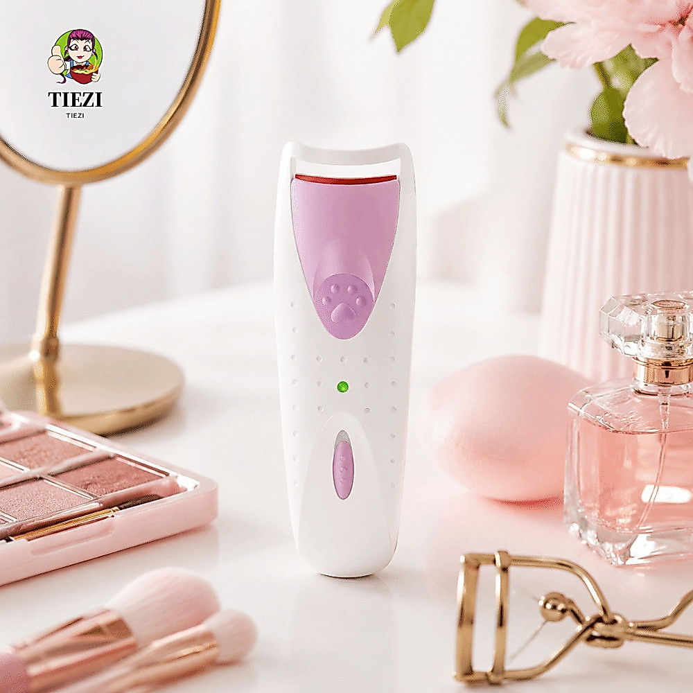 Máy uốn mi điện TIEZI, Kẹp mi điện lâu trôi, Dụng cụ uốn mi tự động Perm Home