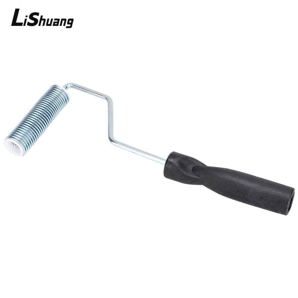 Con lăn khử bọt LISHUANG, Công cụ sợi thủy tinh chất liệu nhôm cỡ 3 Inch, Thiết kế lò xo chắc chắn A