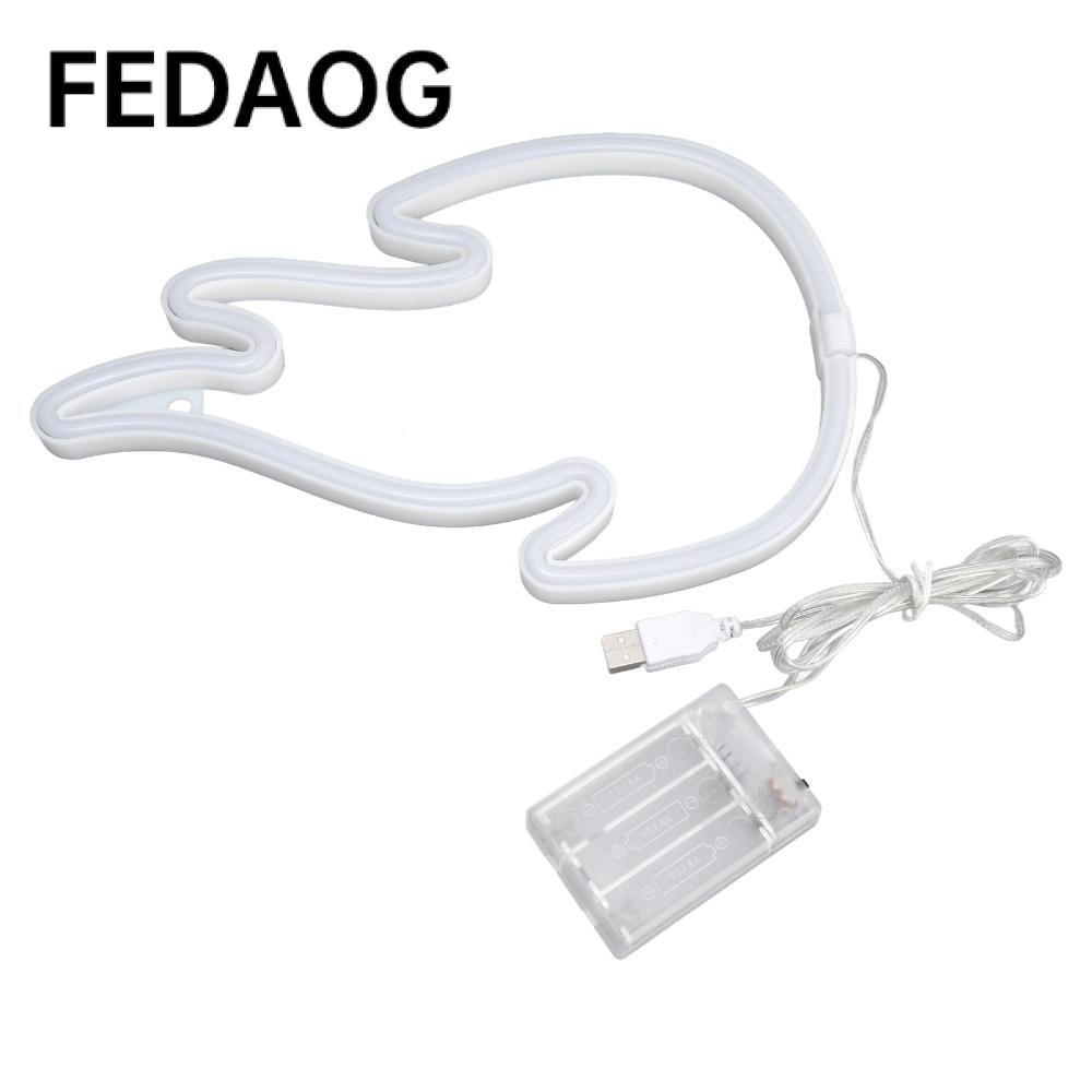 Đèn neon FEDAOG, Đèn neon treo ngọn lửa, Đèn LED neon 5V hiện đại hoặc chạy bằng pin Trang trí thanh