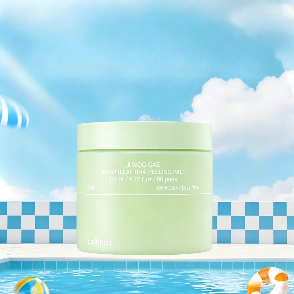 Toner Pad Làm Dịu Da Celimax Ji Woo Gae Heartleaf BHA Peeling Pad 60 Miếng #JWG1