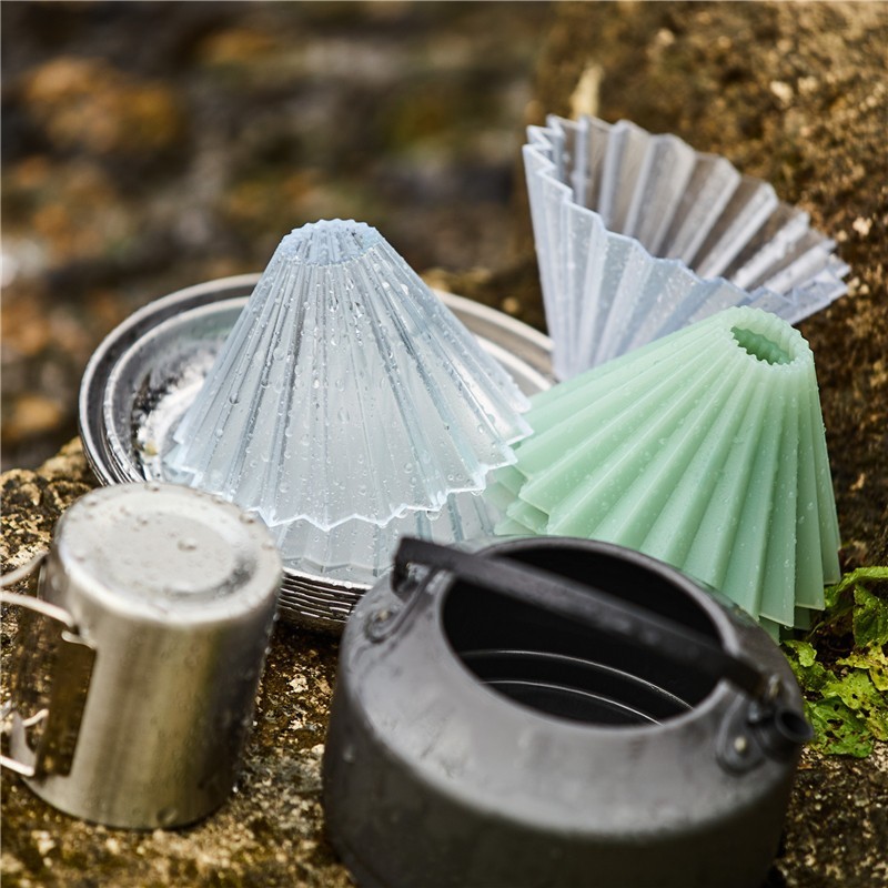 Cốc lọc thiết bị cà phê Nhật Bản Origami Air Resin Origami Cốc lọc Origami Cốc cà phê cầm tay và giá