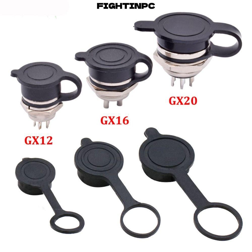 Nắp chống bụi FIGHTINPC GX12 GX16 GX20, Vỏ ổ cắm tròn hàng không chống nước nhẹ, Vỏ đầu nối cáp hàn 