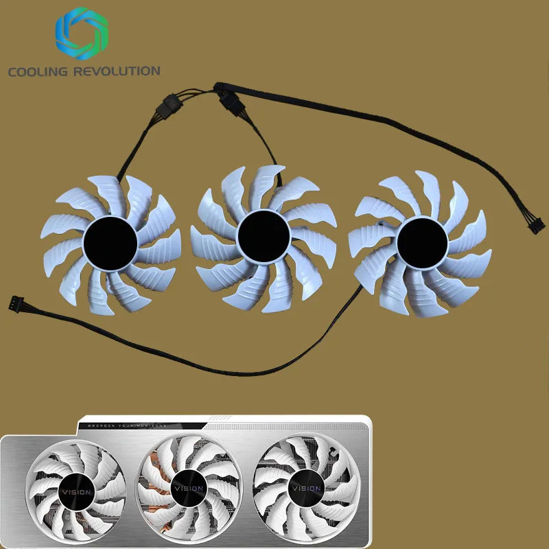 Mới 82mm cho GIGABYTE GeForce RTX 3080 Ti RTX 3090 Vision OC 3X GV-N308TVISION GV-N3090VISION GPU Ca