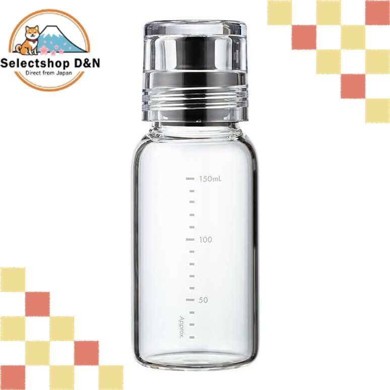 HARIO Dressing Bottle Slim 150ml Can be used with boiling water Black DBSN-150-B【Direct from Japan】