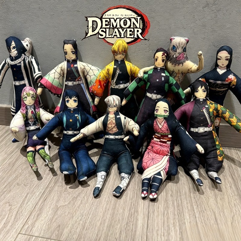 Demon Slayer Búp Bê Di Chuyển Vui Kamado Nezuko Đồ Chơi Tanjiro Kamado Tomioka Giyuu Hình Cosplay Tr