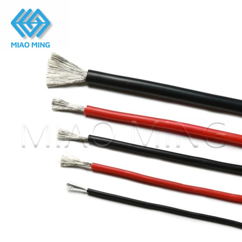 Dây silicon mềm chịu nhiệt độ cao 2M 1M 22AWG 24AWG 26AWG 28AWG 30AWG Cáp kiểm tra DIY MIAO MING