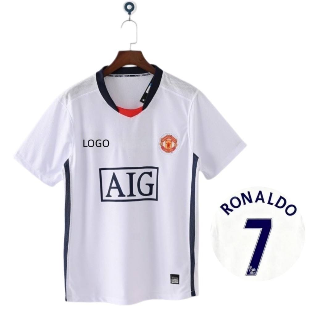 2008 / 09 Manchester United Sân khách Retro Edition Áo bóng đá S-2XL #7 RONALDO