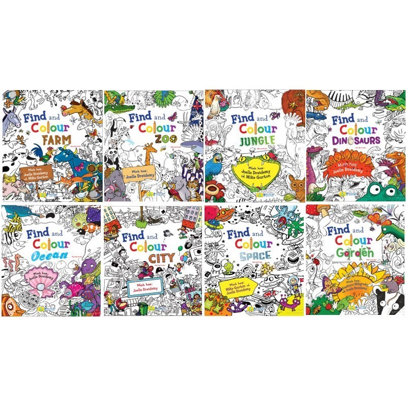 Sách - Find and Colour - Quarto Group -( Sách bản quyền USA) - ndbooks
