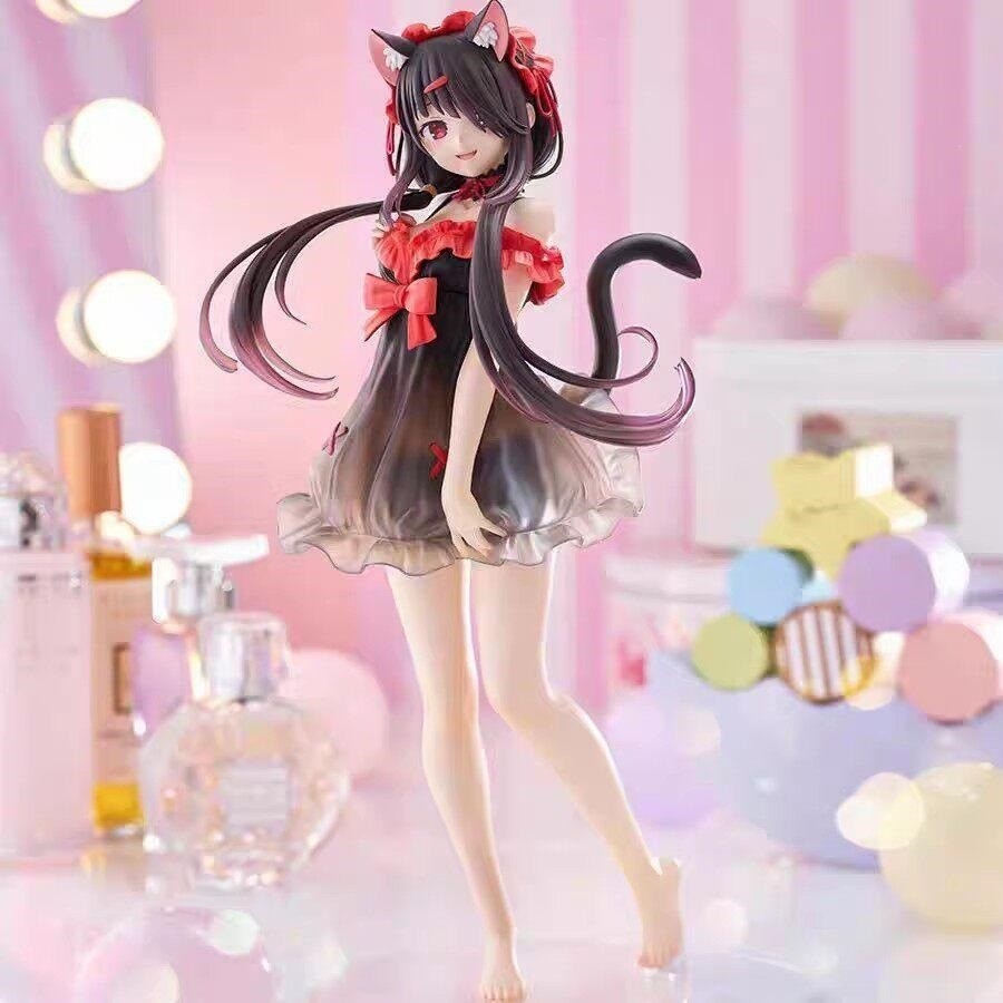 0QDC Date A Live merchandise Tokisaki Kurumi Figure Cat-eared beautiful girl Kurumi figure desktop o