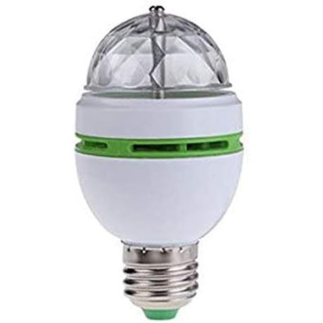 Bóng đèn LED xoay tốc độ gió Đèn pha lê nhiều màu sắc thay đổi Đế E27