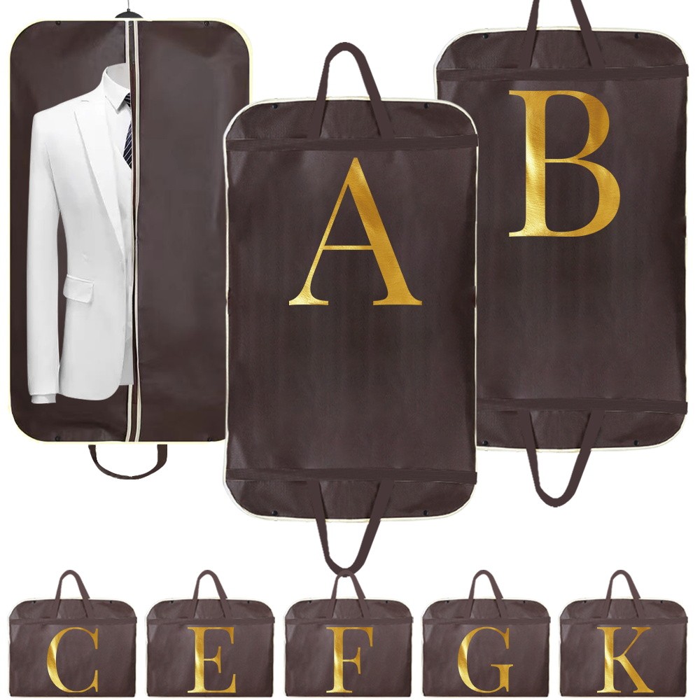 Dust Cover Wardrobe Coat Cover Hanging Suit Cover Garment Protector Non-Woven letter Series