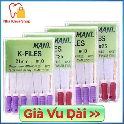 K File & H File Endodontic Trâm nội nha nha khoa loại cao cấp Vật liệu nha khoa chuyên nghiệp