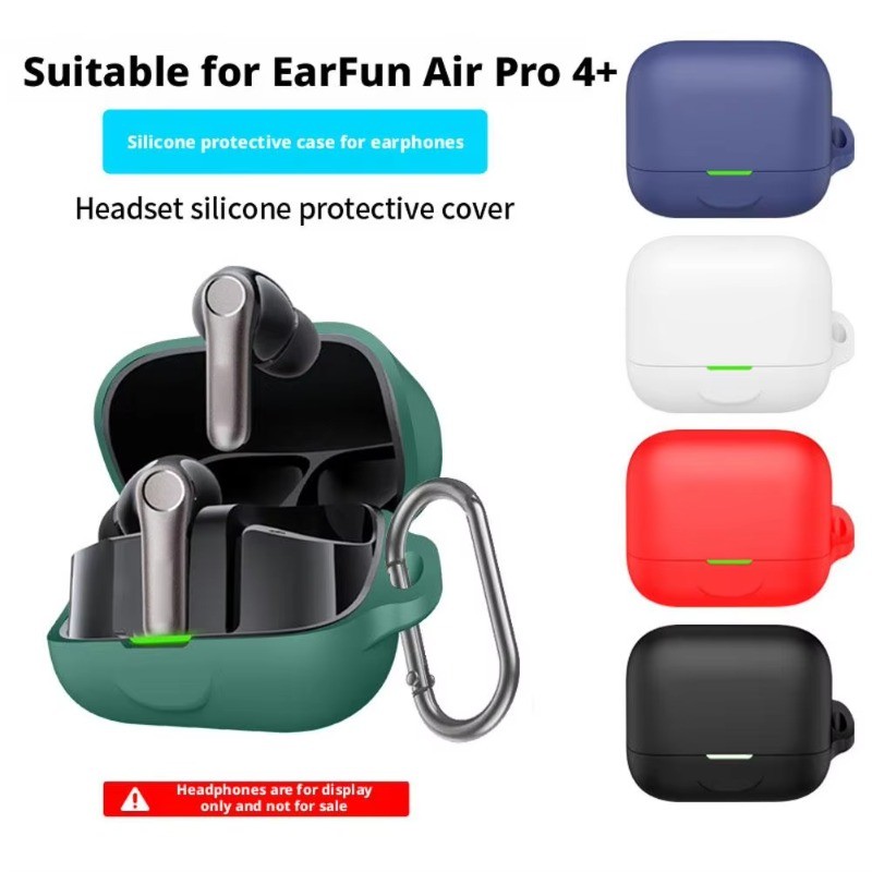 Ốp Lưng Màu Trơn Tai Nghe Fundas Cho EarFun Air Pro 4 + Vỏ Tai Nghe Silicon Chống Sốc Mềm Cho EarFun