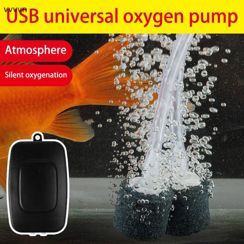 Tốt Mini Aquarium Air Pump Kit bơm oxy USB Aquarium lọc bơm oxy với không khí đá mini Aquarium lọc b