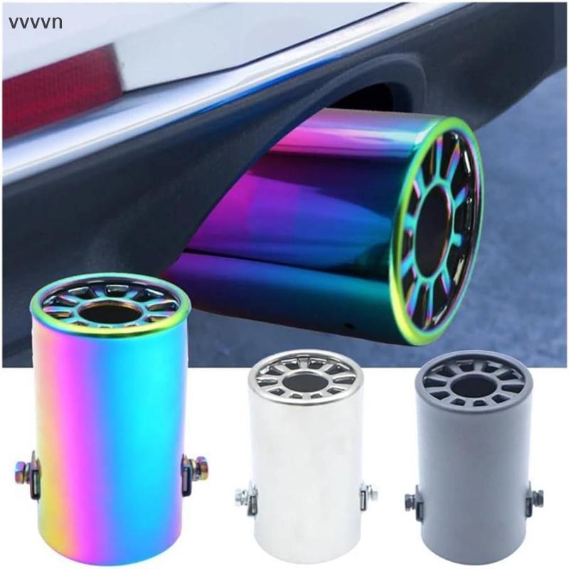 Tốt 1pcs phổ xe exhaust muffler tip thép không gỉ xe exhaust muffler tip S Auto Tail Rear tip trang 