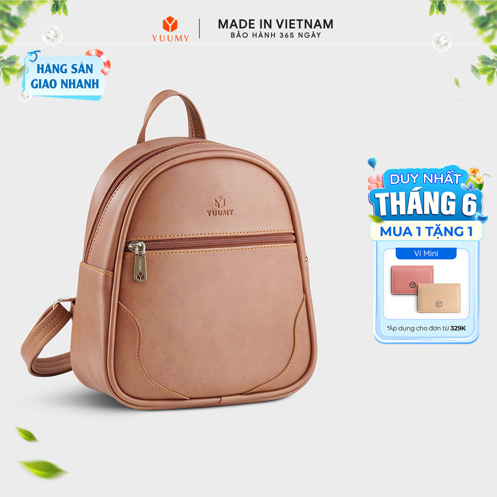 Balo Yuumy (Thời trang nữ mini dáng tròn - Balo da Liberal YBA115) Bagsmart