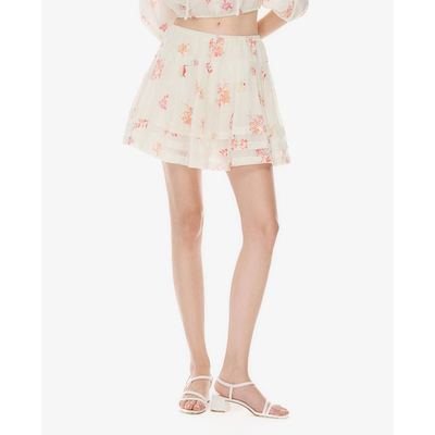 GIGI - Chân váy chữ A mini xếp tầng in họa tiết_G3301S261309-04