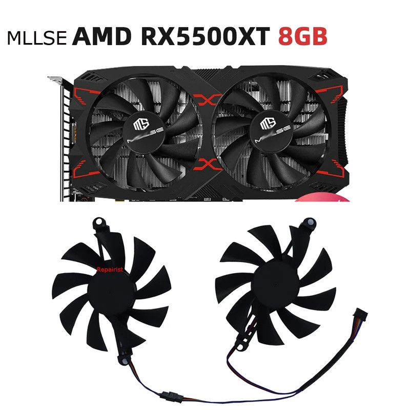 -2 Cái / bộ, Bộ làm mát GPU VGA, FL8015 12VB, FL801512VB, Quạt Card Đồ Họa, Dành Cho AMD MLLSE RTX 3