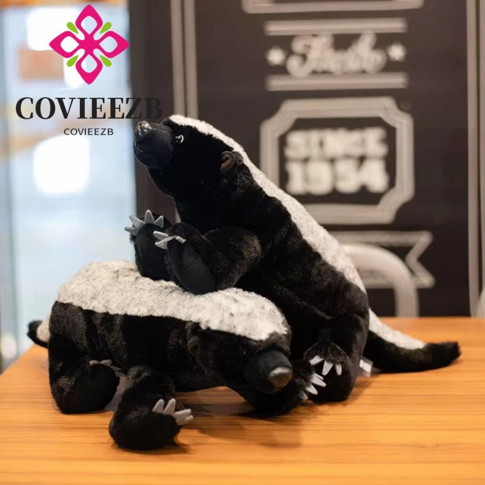 COVIEEZB Badger Mongoose Sang Trọng, Trang Trí Phòng Như Thật Badger Đồ Chơi Mật Ong, Thú Hoang Dã Đ