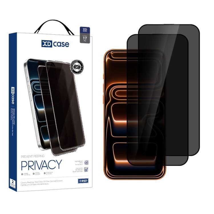 Được chào đón nhất XDcase 2 cái / gói Màn hình lụa In màn hình kính cường lực chống nhìn trộm cho iP