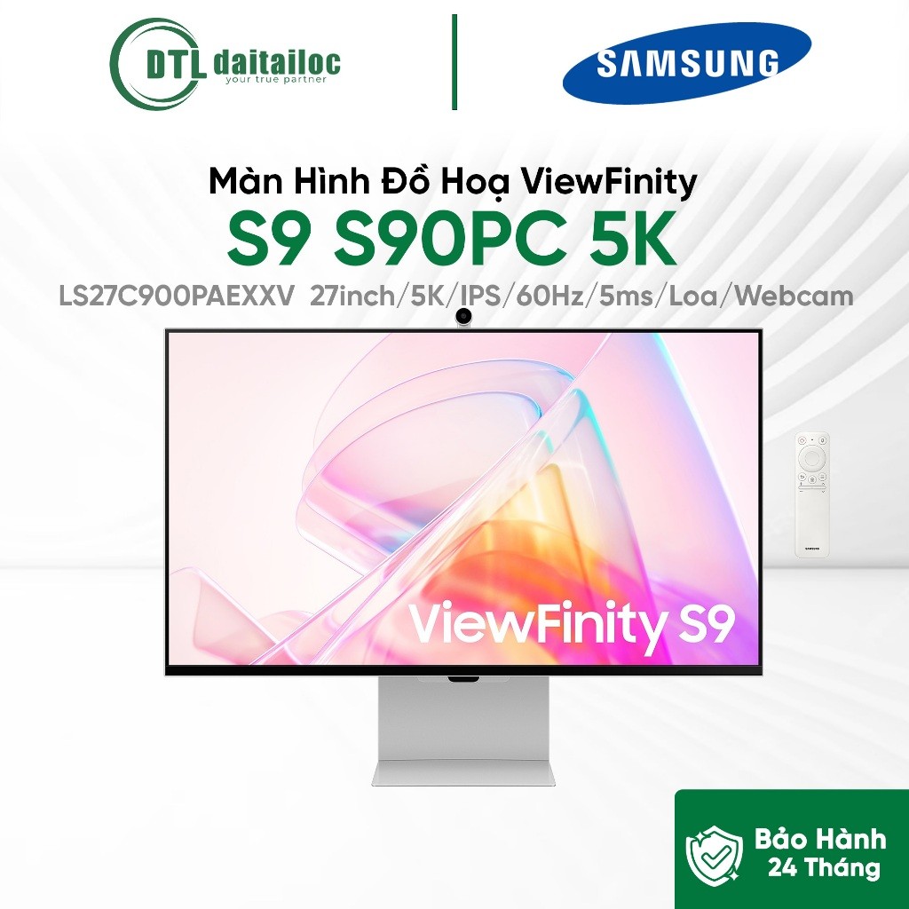 Màn hình đồ hoạ SAMSUNG ViewFinity S9 5K LS27C900PAEXXV 27inch IPS 5K 60Hz 5ms Speaker Webcam| Chính