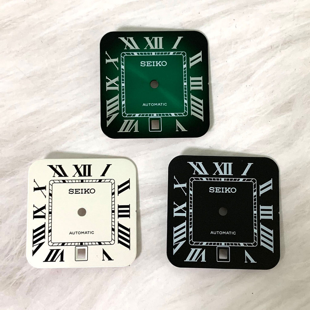 Phụ kiện đồng hồ Big Brother ~ Phụ kiện đồng hồ Mặt số La Mã vuông 27mm Phụ kiện đồng hồ cơ tự động 