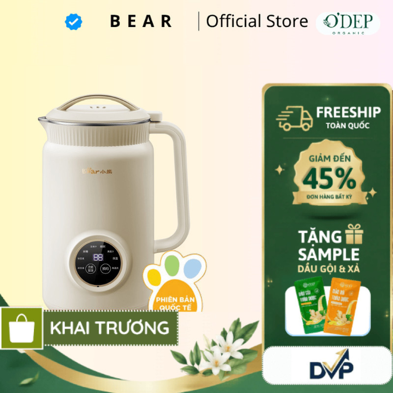 Máy làm sữa hạt 1L Bear DJJ-D06W5 - hàng chính hãng - SHOP DVP