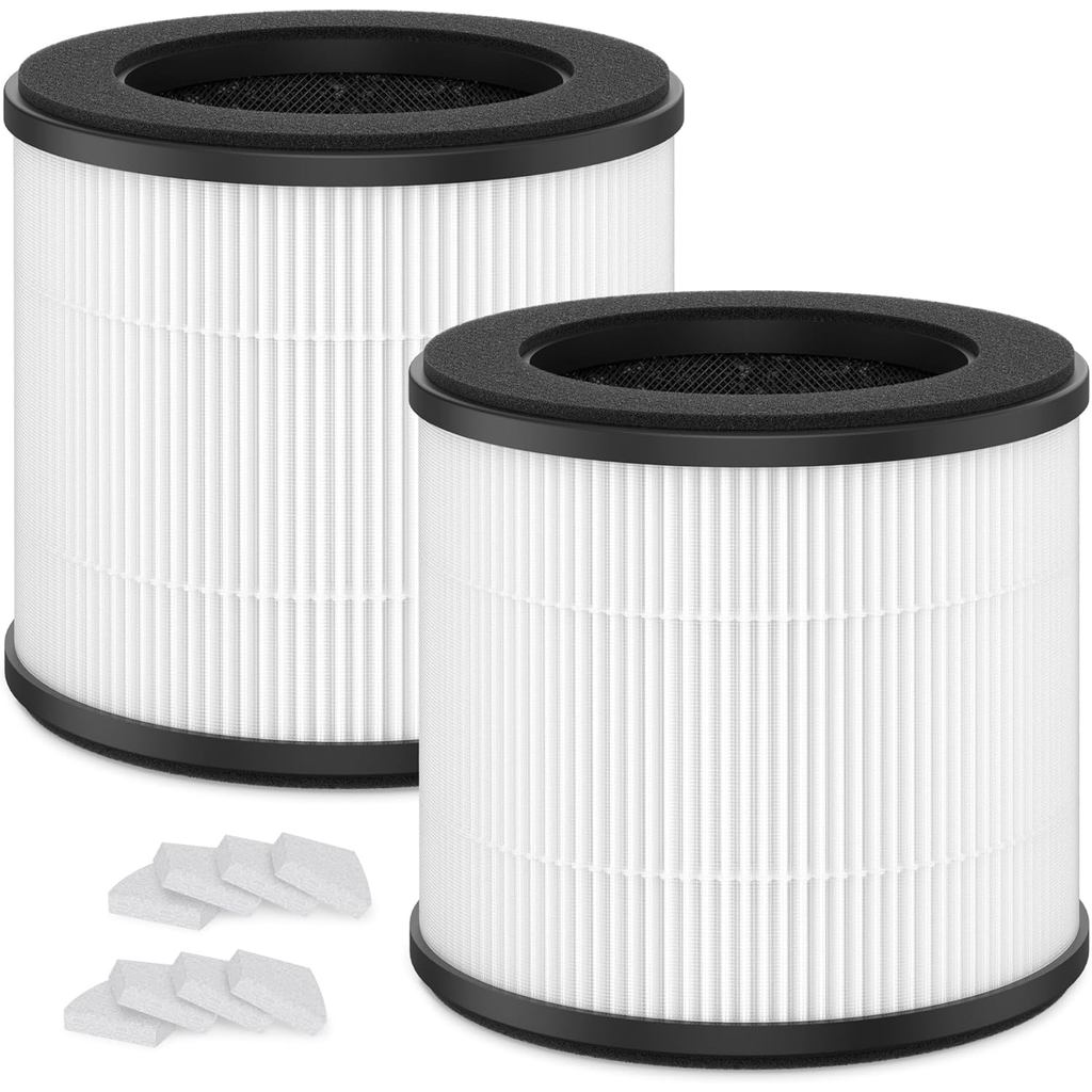 Bộ lọc thay thế AC300 Tương thích với máy lọc không khí Purivortex AC300, Bộ lọc HEPA thực sự 3 tron