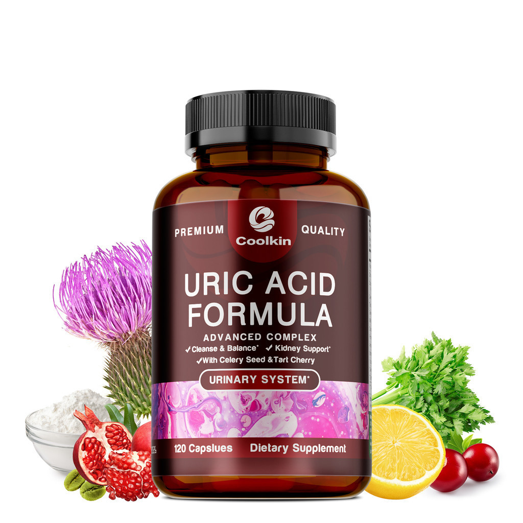 Mới Coolkin Uric Acid Formula Advanced Complex chứa hạt dưa chuột Trung Quốc và chiết xuất anh đào t