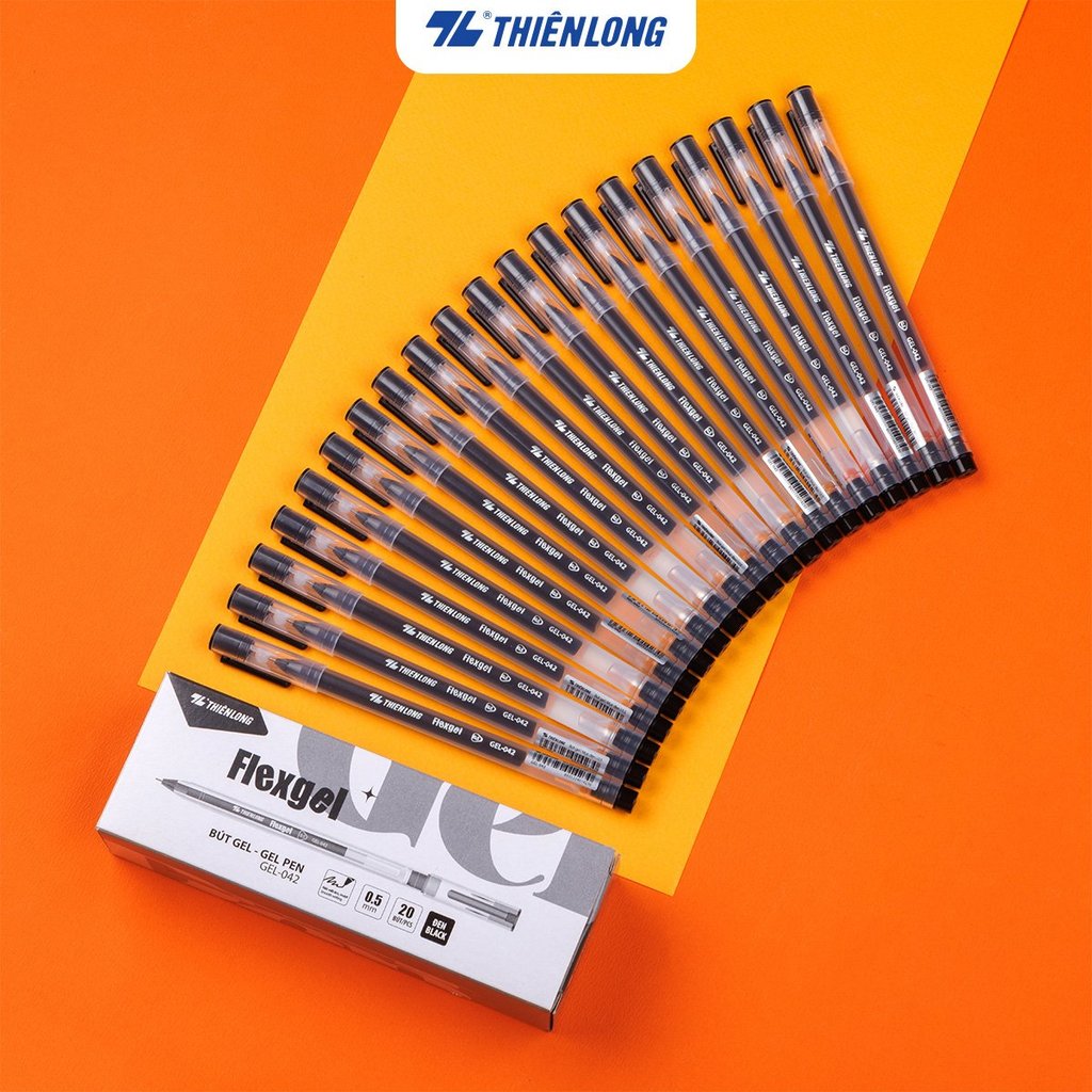 Combo 10 Bút gel mực khô nhanh - nét viết êm mượt Flexgel Thiên Long GEL-042