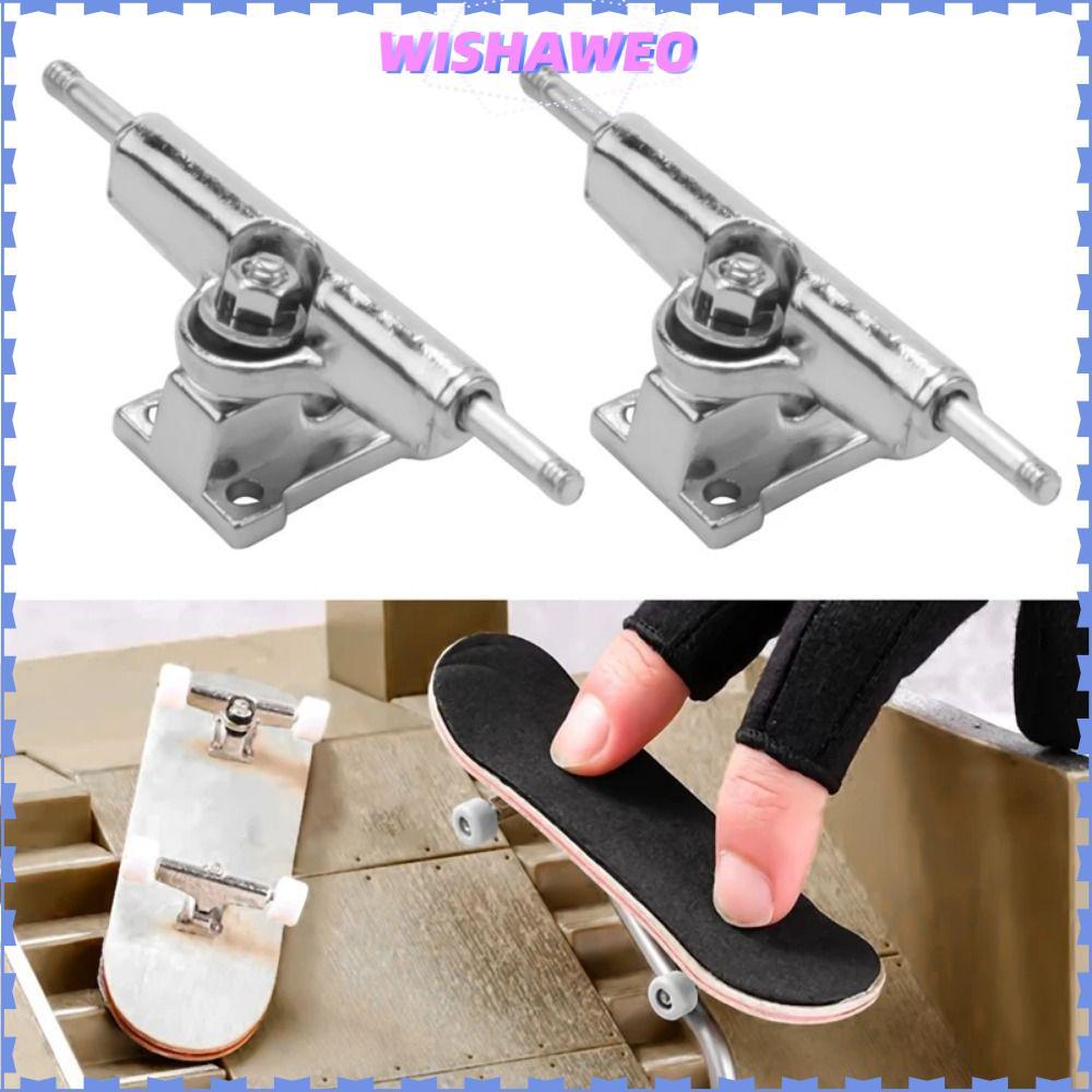 WISHAWEO 2 Cái Giá đỡ sàn chịu lực, Bộ sưu tập sở thích đồ chơi Mô hình Fingerboard Truck, với đai ố