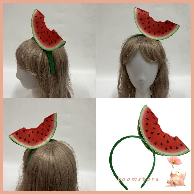 Boom Hawaiian Fruit Theme Dưa Hấu Đầu Cosplay Băng Đô Quấn Tóc Cho Lễ Hội Âm Nhạc Mùa Hè Và Kỳ Nghỉ 