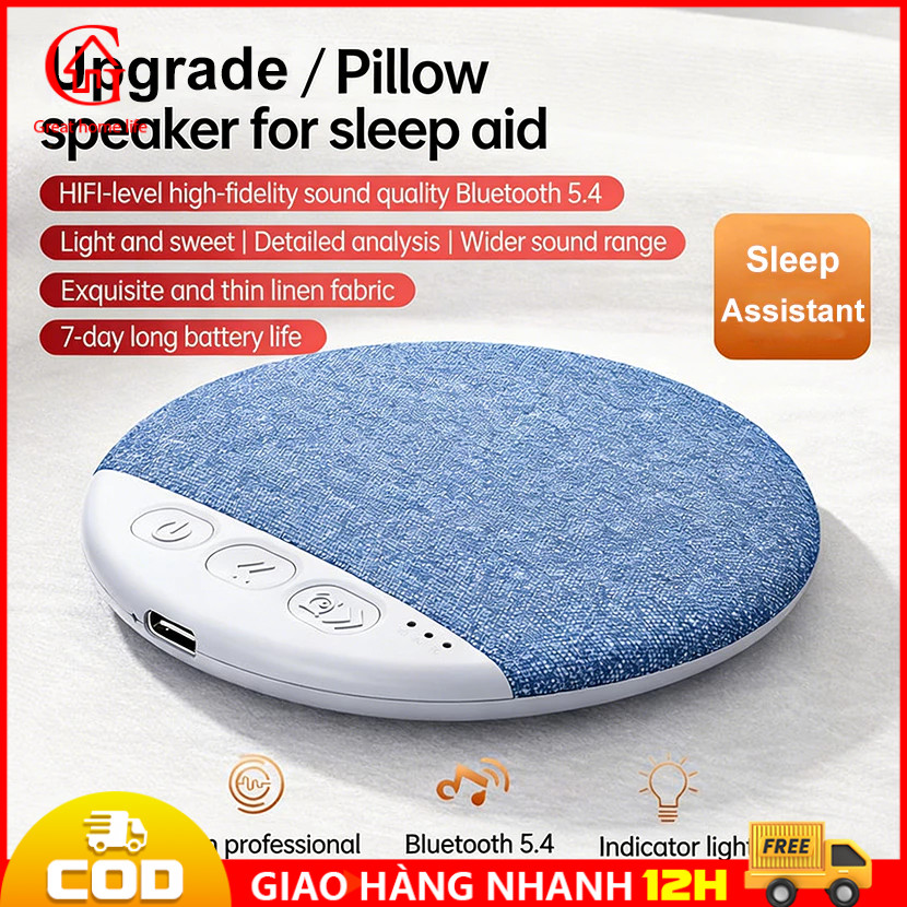【🔥COD/12H】Loa Bluetooth Ngủ Siêu Mỏng 11mm Dành Cho Người Nằm Nghiêng, Phát Nhạc Nhẹ Bảo Vệ Tai
