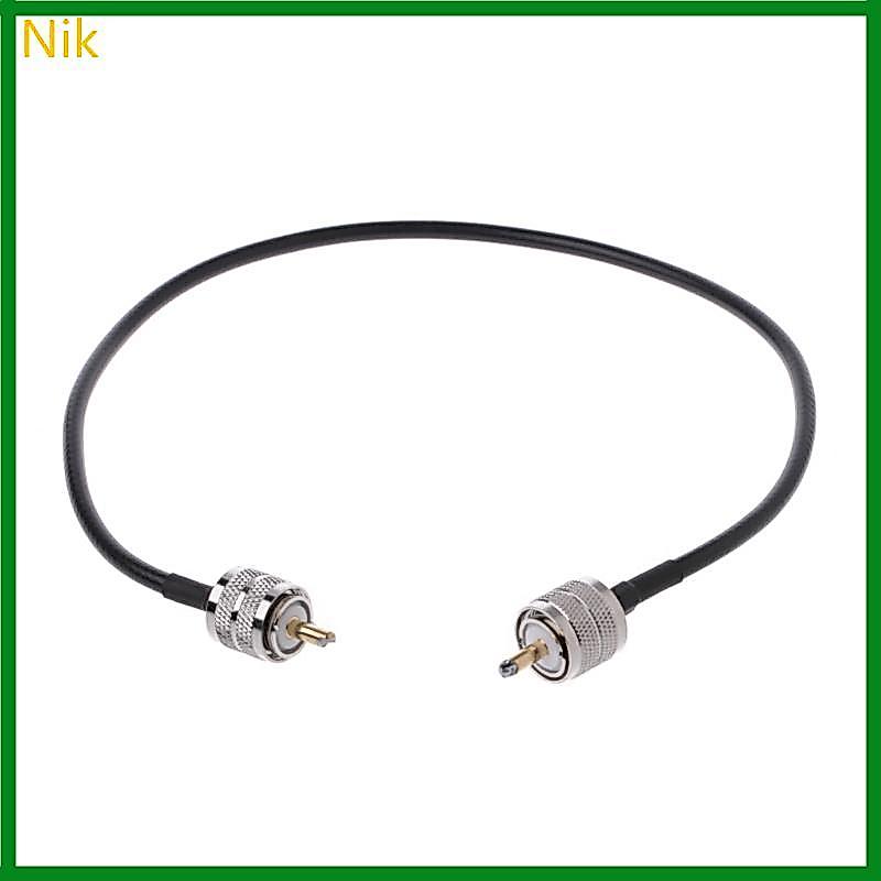 Đầu nối cáp đồng trục Nik RF UHF PL259 Nam sang UHF Nam PL259 RG58 Cáp đuôi lợn 5