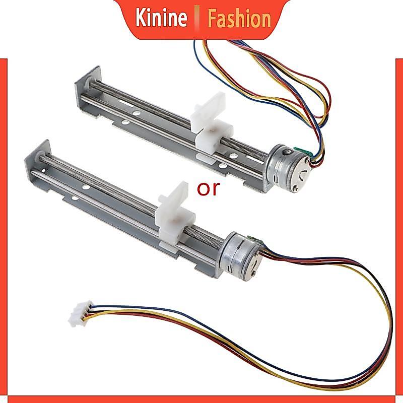 KIN DC 4-9V Drive Stepper Motor Vít có đai ốc Thanh trượt 2 pha 4 dây cho E