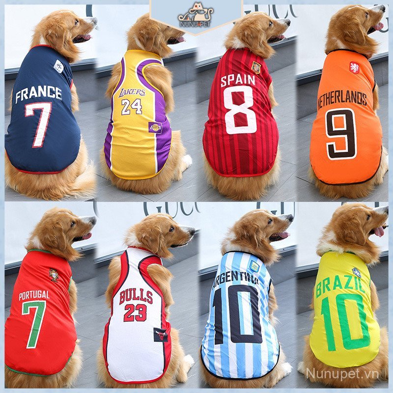 Áo Vest thú cưng + đồ thể thao thoáng khí|World Cup Lakers Lakers Bulls Celtics