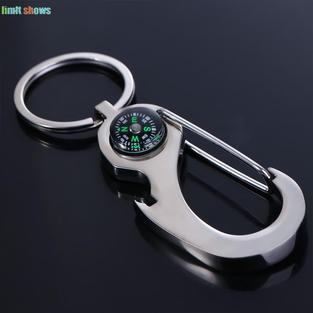 GIỚI HẠN SHOWS Dụng cụ mở dễ thương 1PC Công cụ sáng tạo La bàn đa chức năng Keyfob