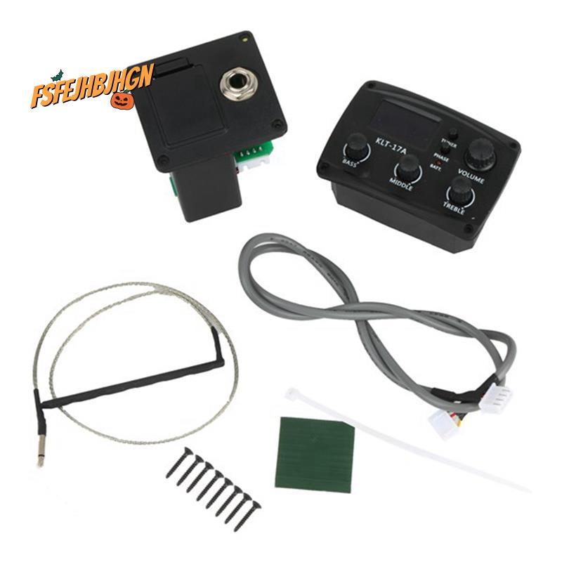 Acoustic Guitar EQ Preamp với Digital Procedding Tuner 3 Band EQ Equalizer với Tuner Guitar Pickup