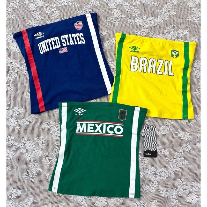 Ngoại Thương Đuôi Hàng Mỹ Retro Hot Girl Tube Top Jersey Tube Top World Cup Jersey Tube Top Sports T