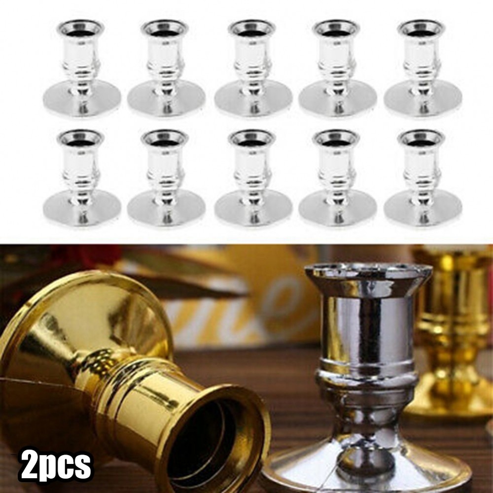 [DOLLDOLL-VN]Candle Holders Candlestick Taper Traditional Shape Wedding&Home Decor Plastic