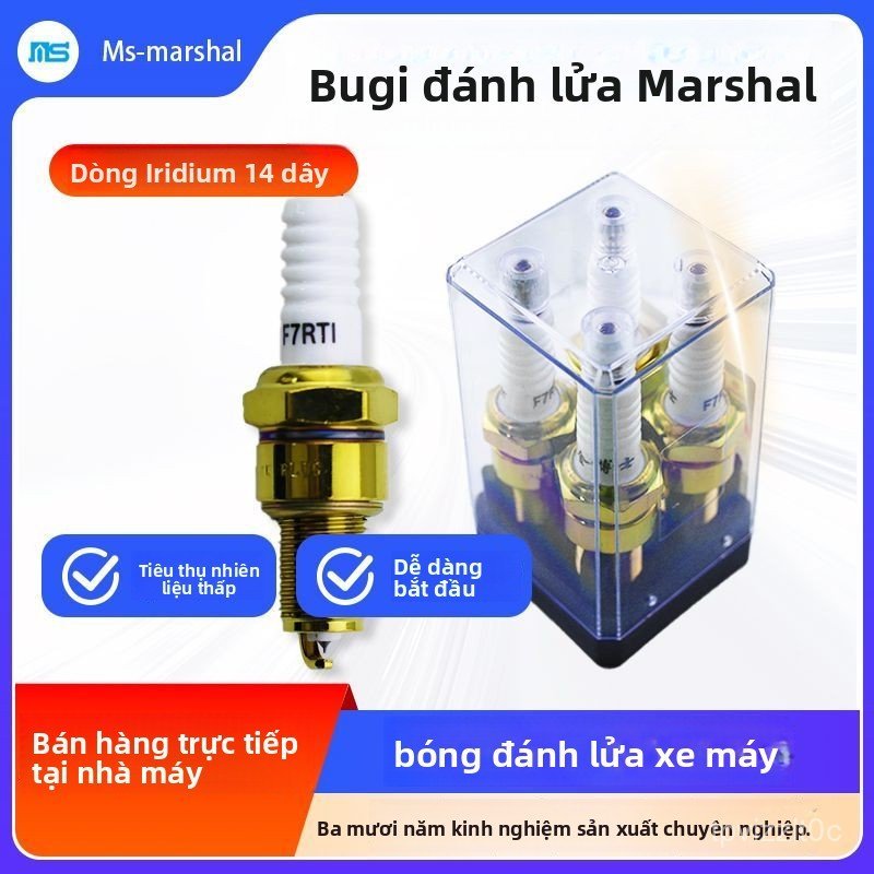 Bugi iridi Jincheng Suzuki AX100 F7TC F5TC BP7HS 2 kỳ đa năng