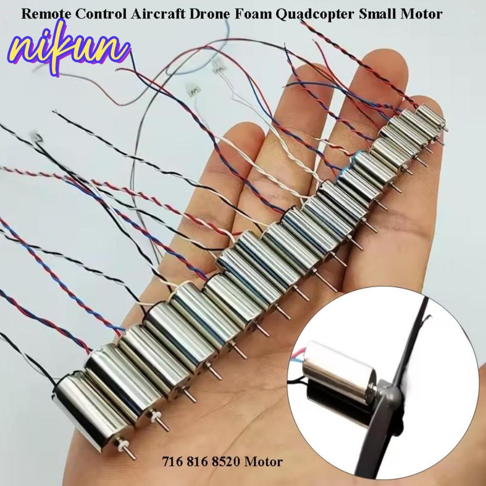 NIKUN 10 Chiếc Drone Foam Quadcopter Motor, Hợp Kim 10 / 11 / 13cm Động Cơ Máy Bay Điều Khiển Từ Xa,