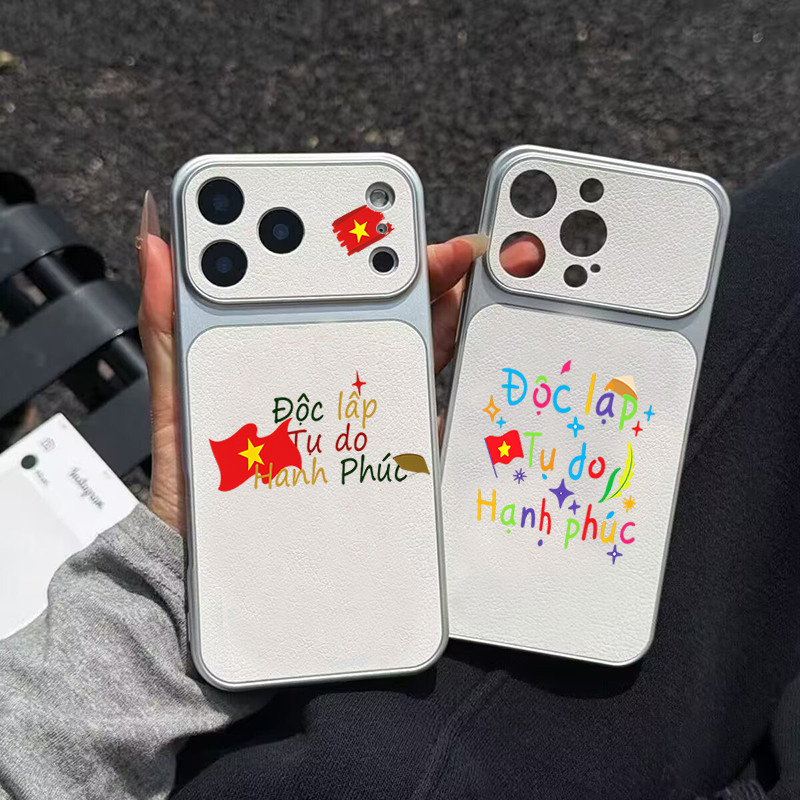 Cờ Việt Nam Mô Hình Màu Bão Hòa Thấp Biến Thành ỐpLưng IPhone 17 16 15 14 13 12 11 Pro Max Chống Sốc